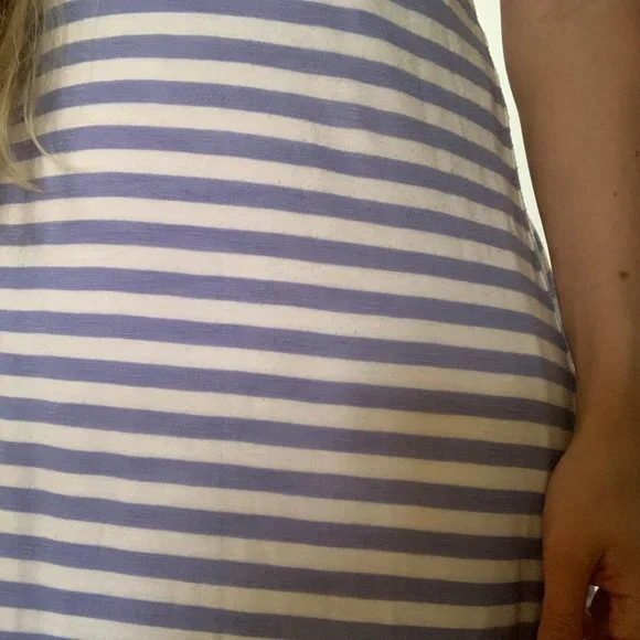 Splendid Maxi dress blue stripe small - Picture 3 of 6